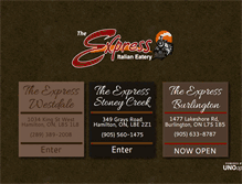 Tablet Screenshot of expressrestaurant.com